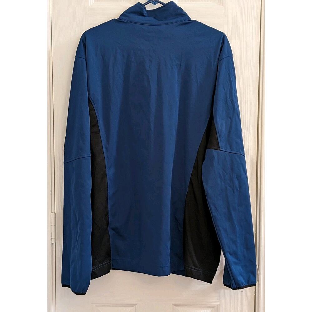 Ariat Tek Cold Series 1/4 Zip Sweatshirt Pullover Soft Shell Mens LARGE Blue - Picture 2 of 8